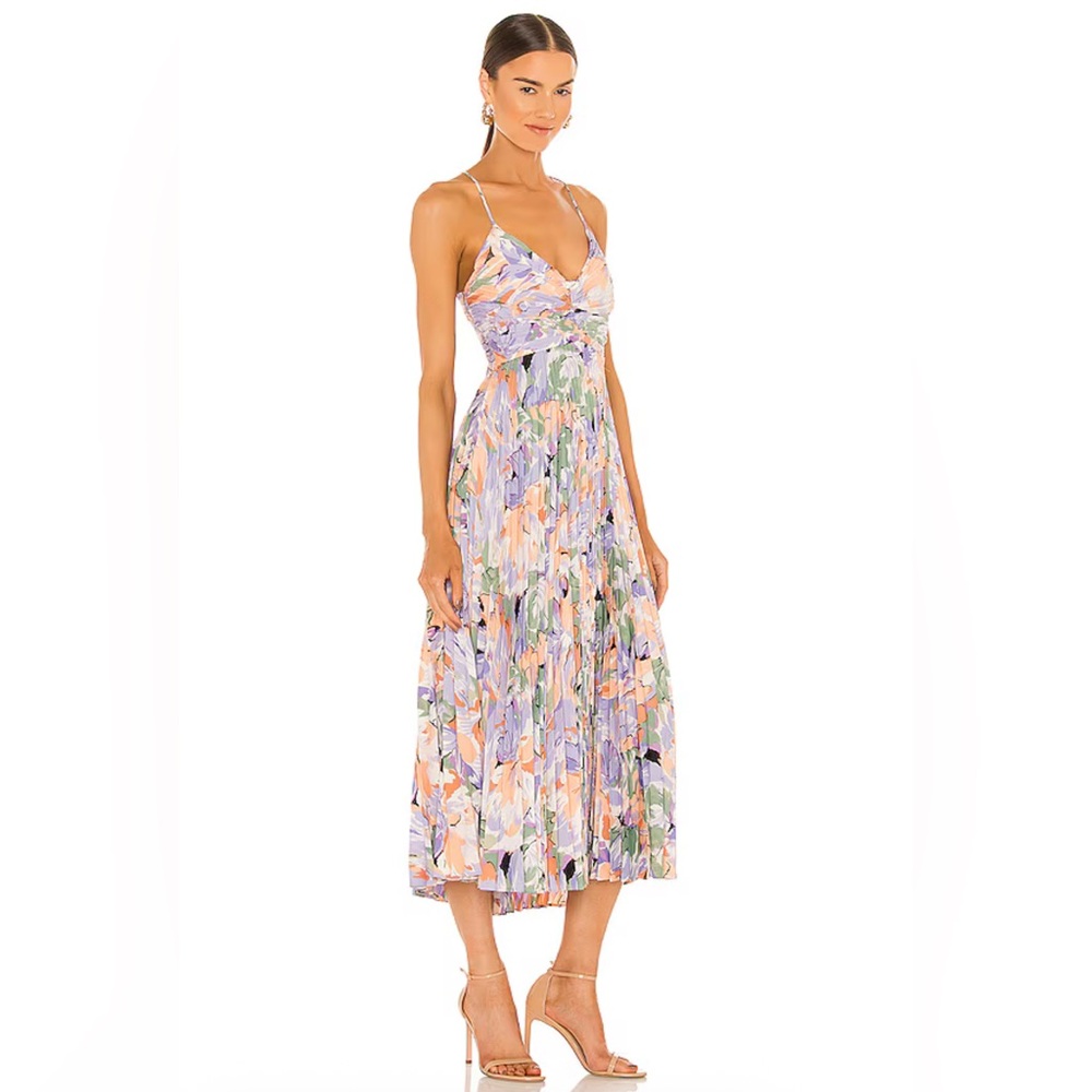 ASTR the Label - Blythe Dress in Coral Multi New Without Tags